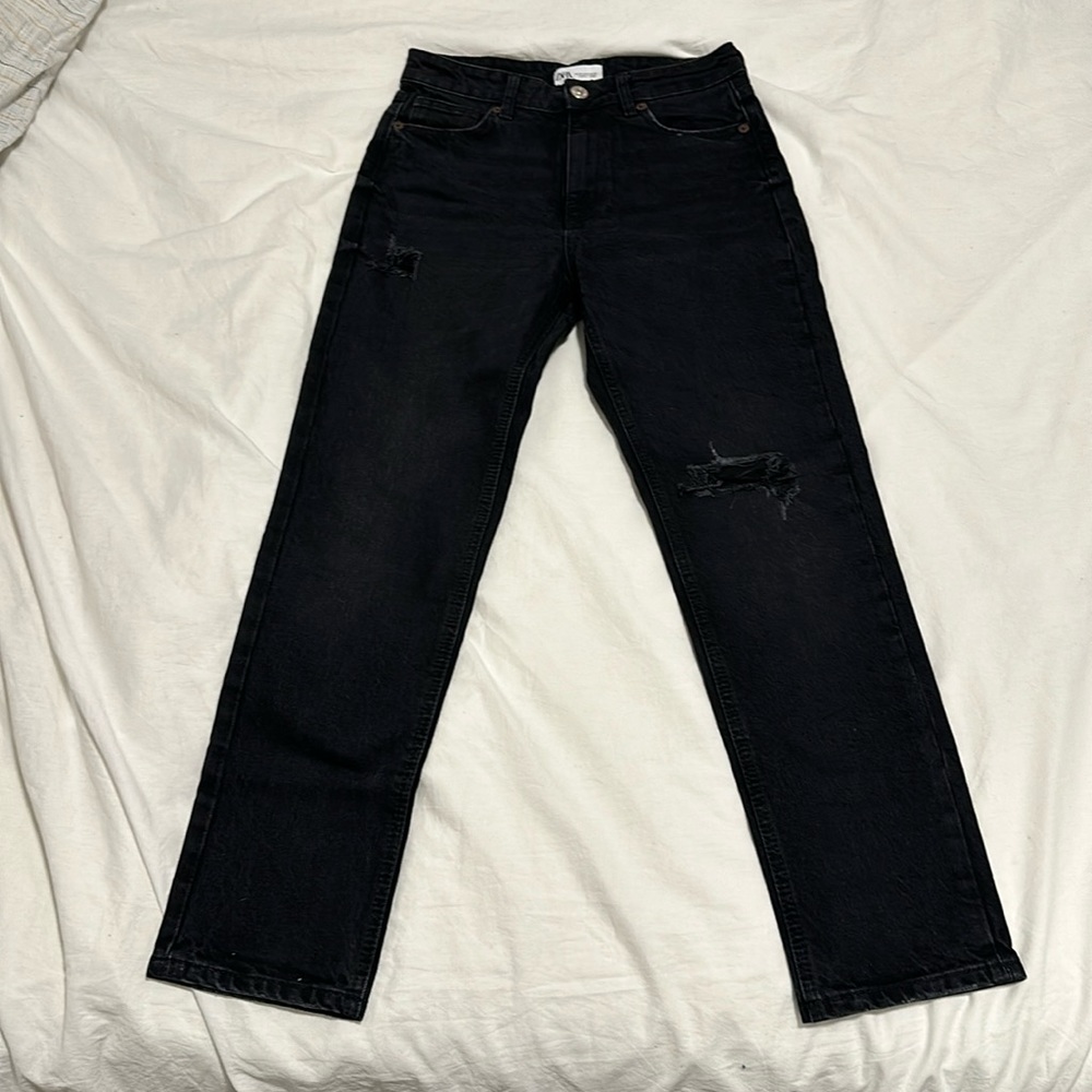 ZARA Distressed Jeans US 6